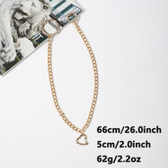 Men's Bamboo Circle Love Pants Chain Belt Direction