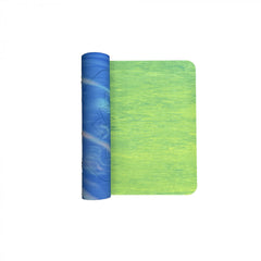 Colored Striped Yoga Mat w/ Linen Strap Non Slip Anti Sweat Fitness Mat