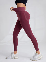 Seamless High Waist Yoga Leggings, Slim Fit Workout Pants