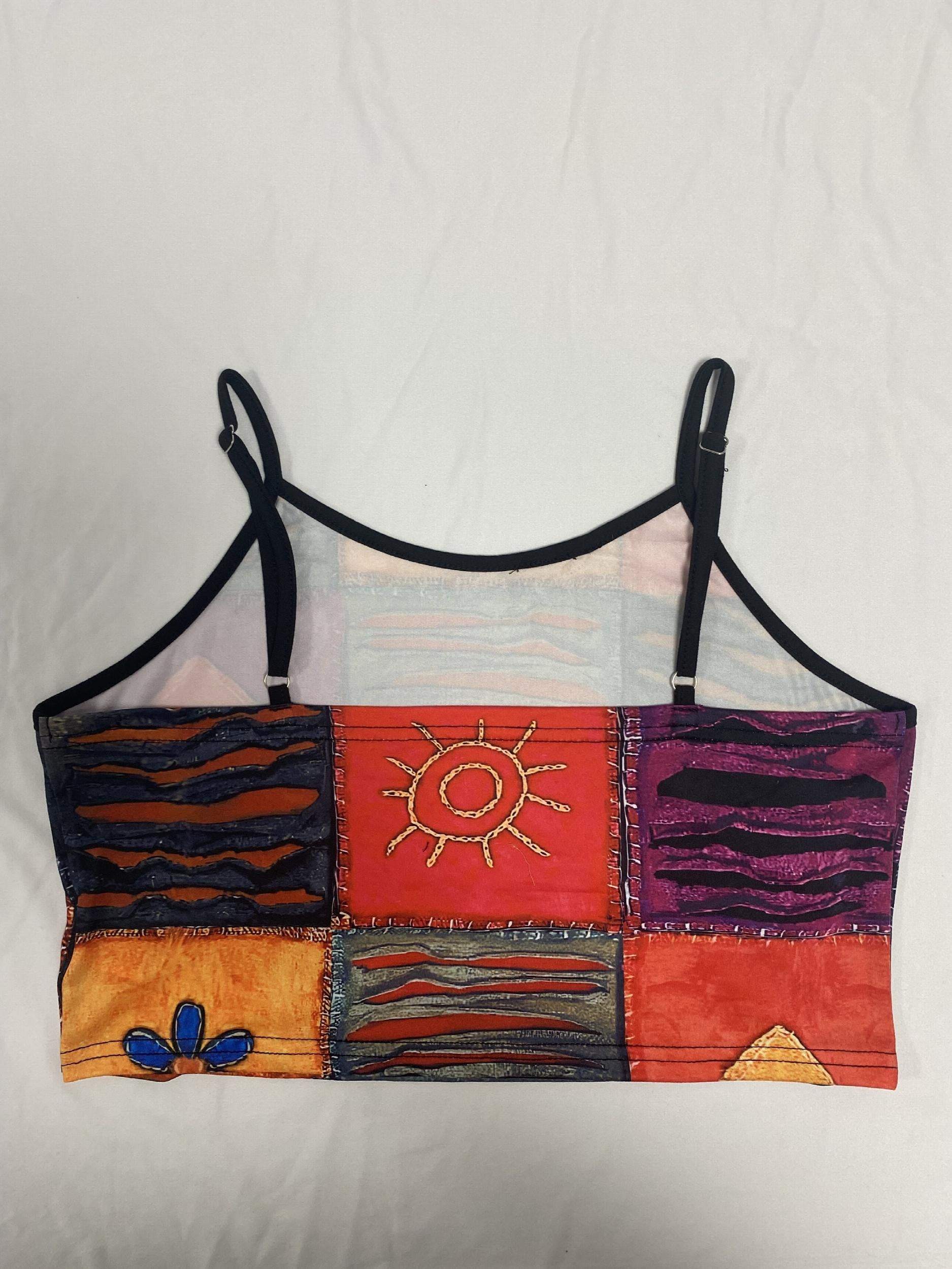 Print Cami Top Sexy Spaghetti Summer Sleeveless Women's Clothing