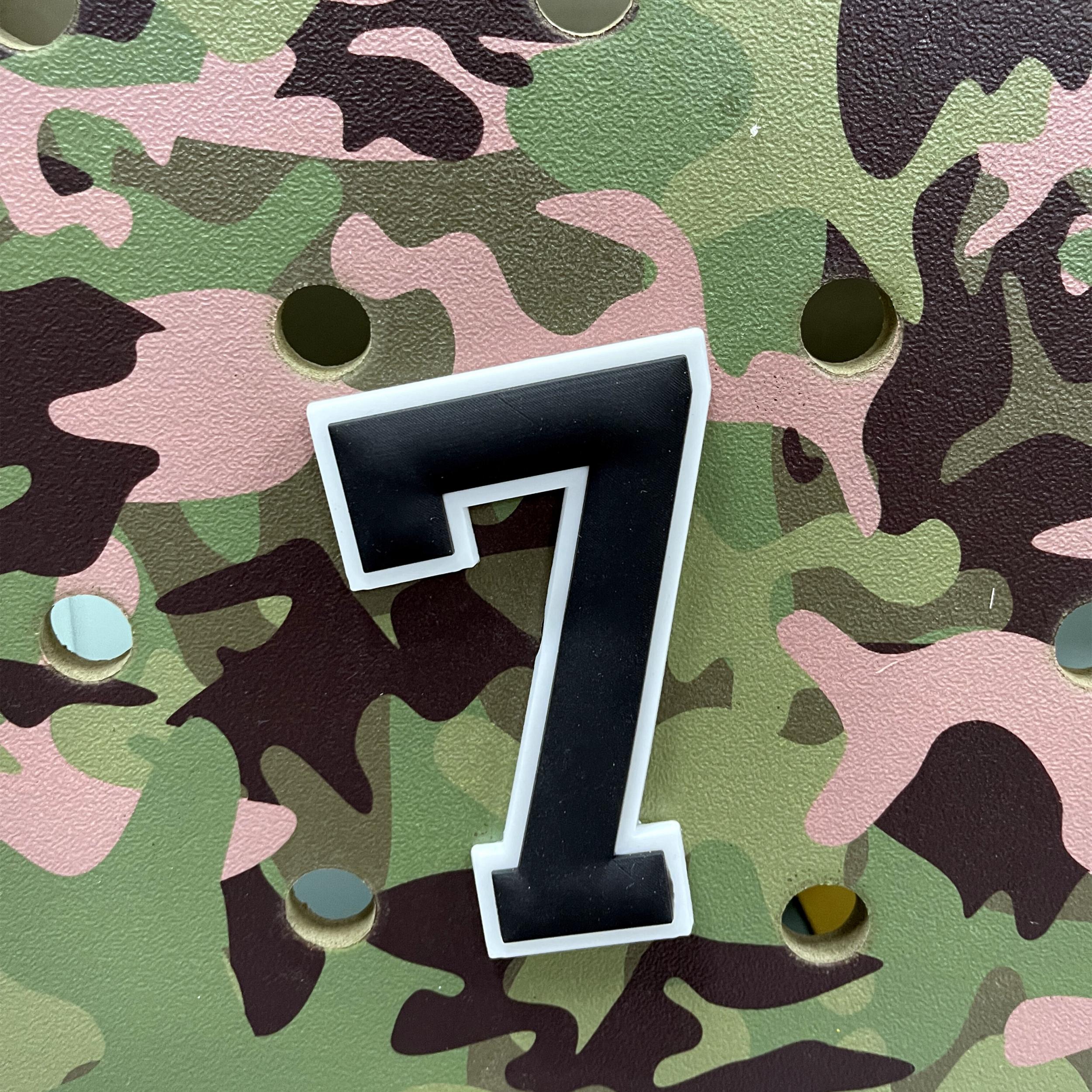 Silicone Number Bag Decor For Tote Bags