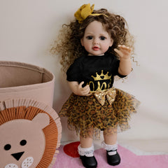 55 Reborn Doll Wavy Synthetic Wig Comic Book Theme Costume Gift