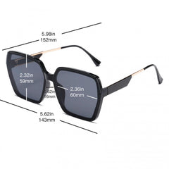Large Square Sunglasses UV400 Sun Shades Glasses