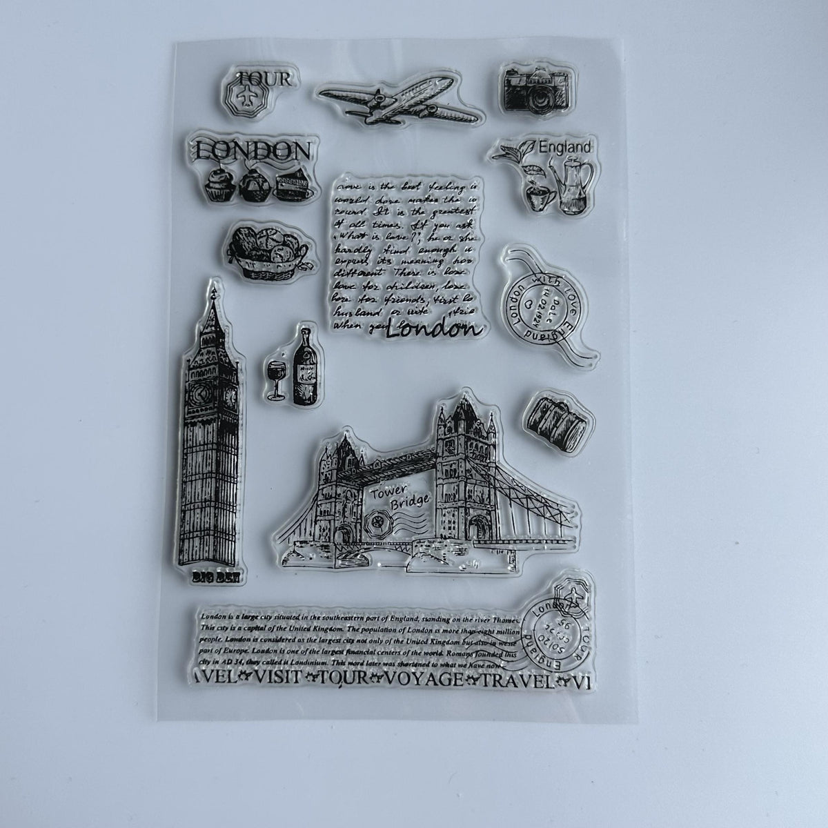 Transparent Cartoon Stamp Hand Account Stamp for Card Making