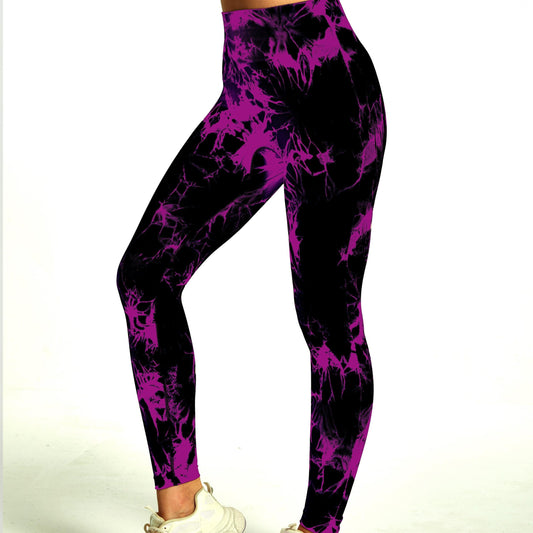 Tie Dye Fitness Leggings High Waist Yoga Pants Women