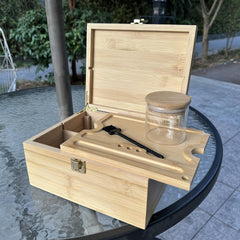 Large Stash Box Wooden Storage Box With Tray & Lock