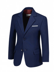 Boys Blazer Slim Suit Coat Formal One Button Jacket
