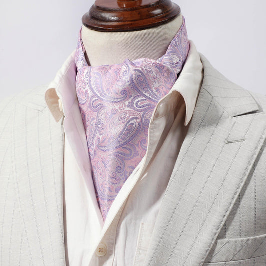 Men's Ethnic Style Fruit Pattern Wide Collar Tie Scarf Cravat