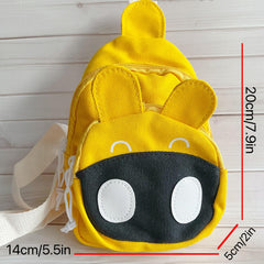 Boys Smiling Face Messenger Bag Adjustable Strap Children's Accessories