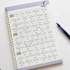 Reusable English Calligraphy Learning Book For Adults