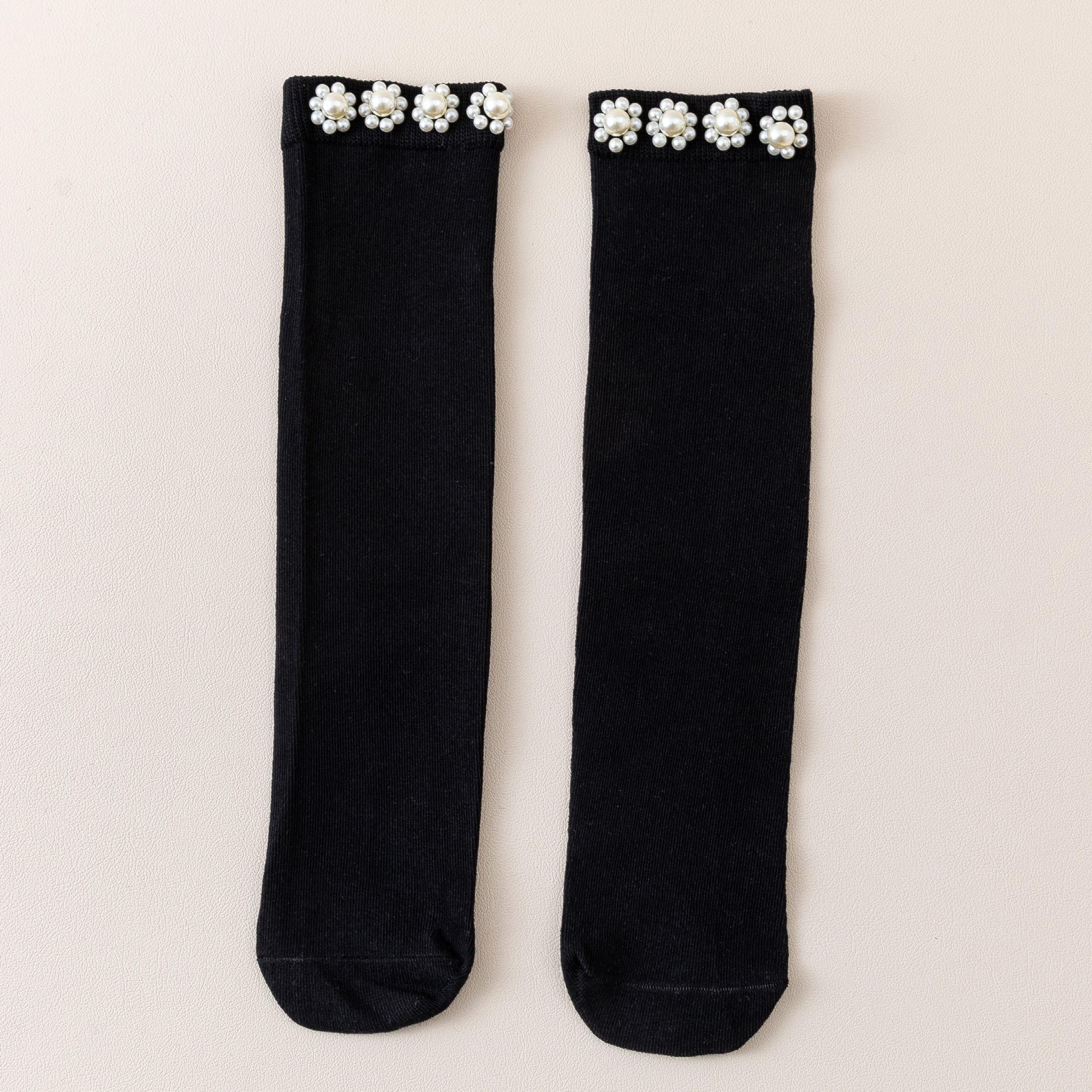 Girls Kids Stockings Breathable Long Socks