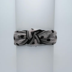 Polka Dot Knot Headband Wide Hairband for Girls