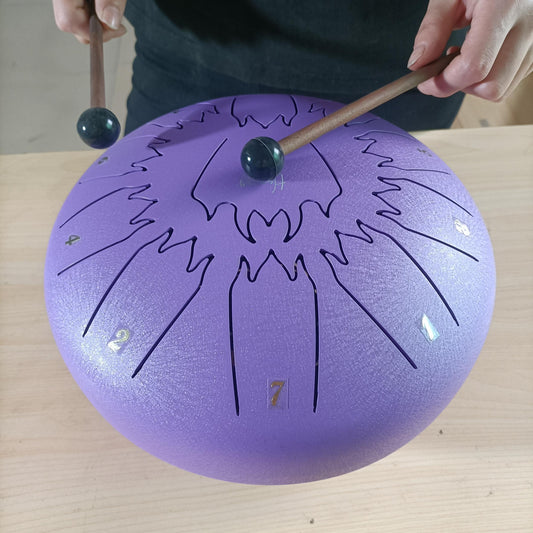 25cm Steel Tongue Drum with Loud Sound for Beginners