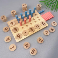 Wooden Number Operation Teaching Aids in a Box Set