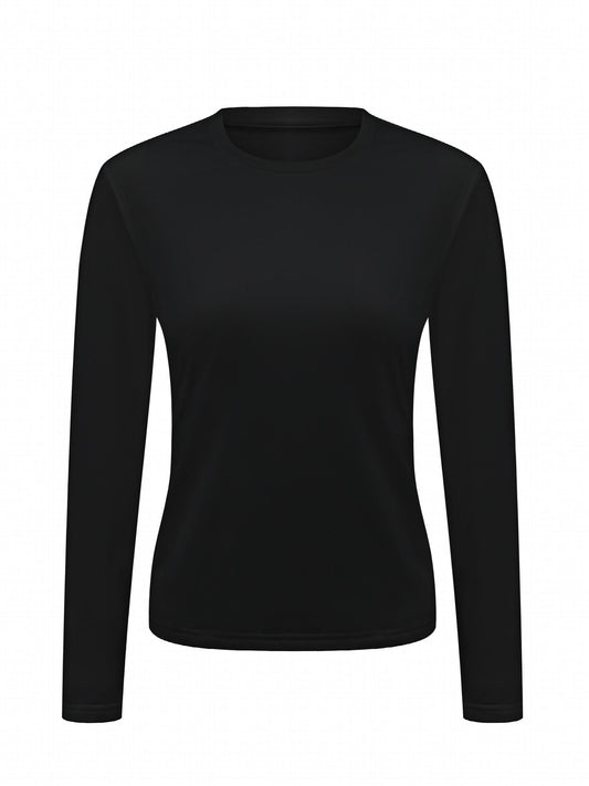 Women's Solid Warm Fleece Top - Autumn Winter Clothing