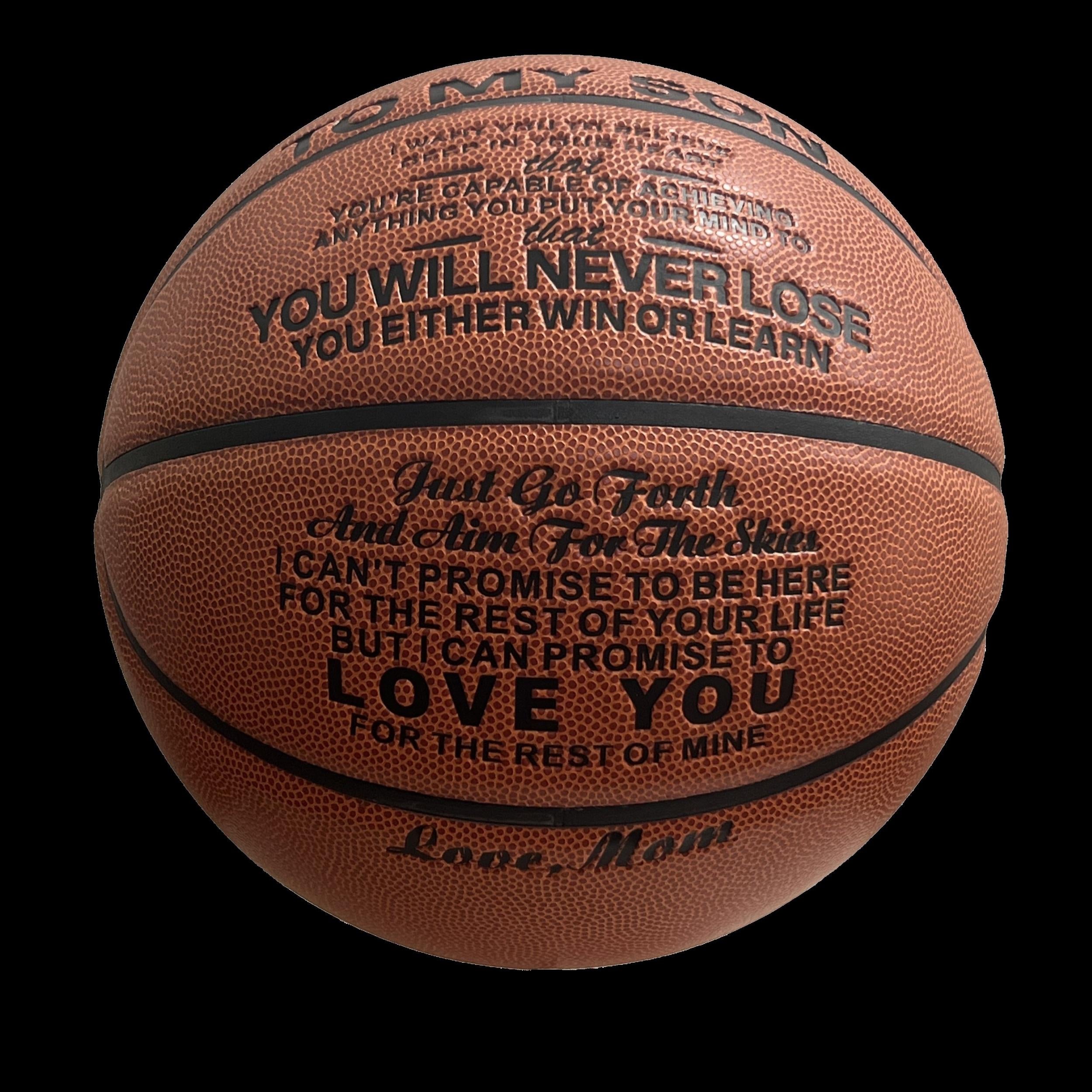 Size 7 Basketball Gift Son From Mom With Pump