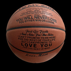 Size 7 Basketball Gift Son From Mom With Pump