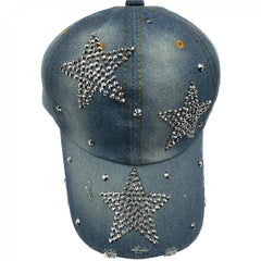 Unisex Sunshade Breathable Baseball Cap With Rhinestone