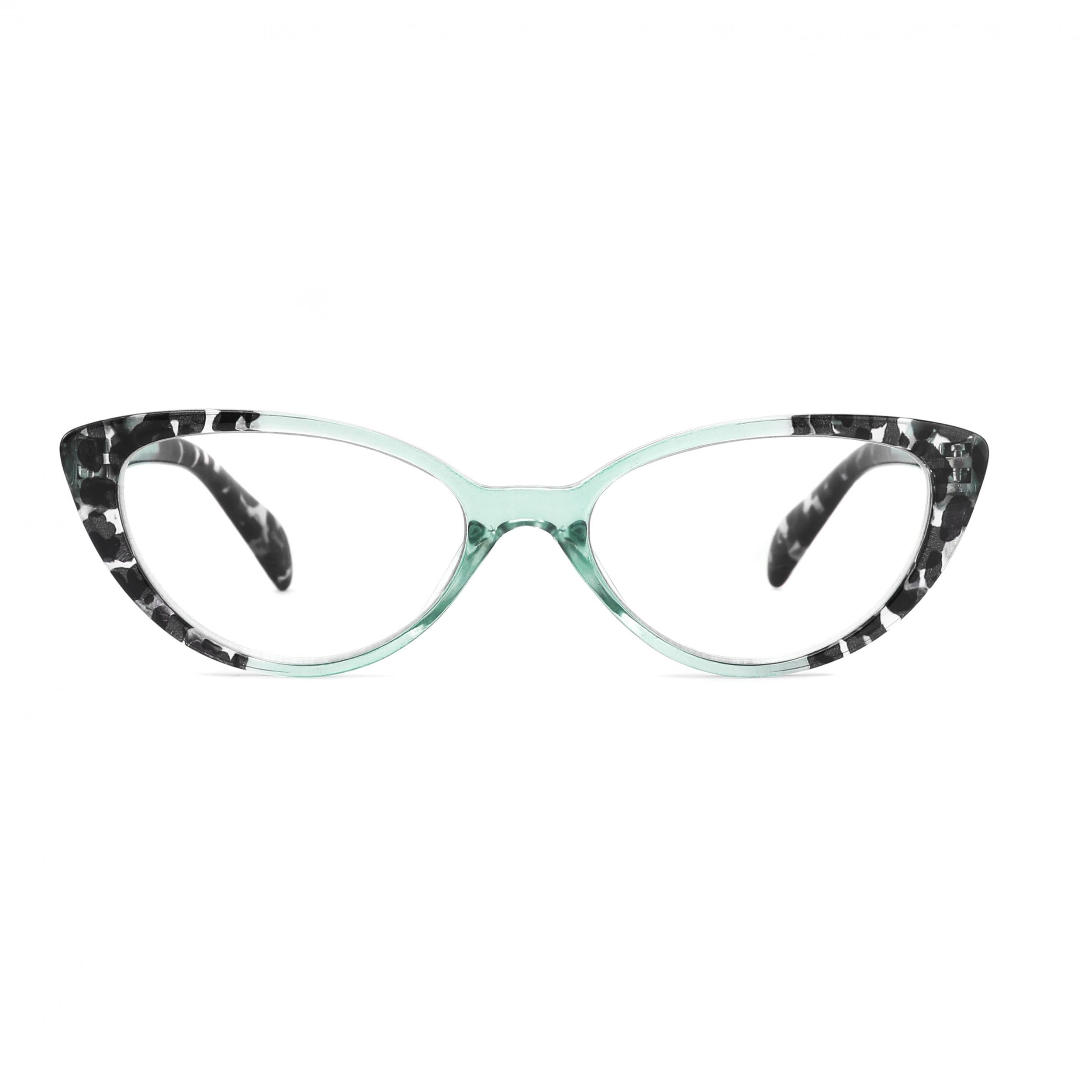 Cat Eye Reading Glasses Women Light Blocking Spring Hinge Anti Glare UV