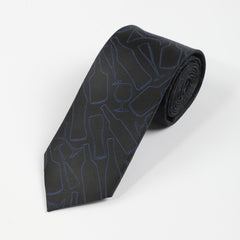 Men's Business Wine Glass Bottle Pattern Tie