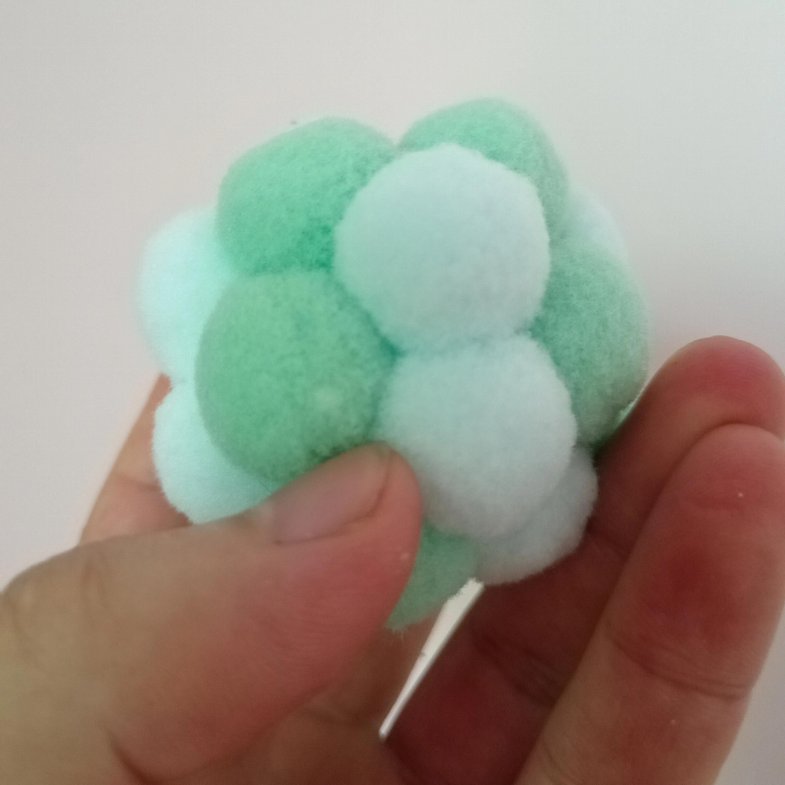 Rainbow Wool Ball Toy with Bell for Playful Cats