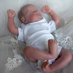 Realistic Reborn Doll with 3D Painted Skin and Cloth Body