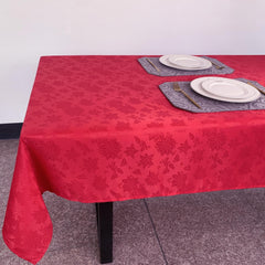 Polyester Tablecloth Christmas Fitted Tablecloth For Harvest Xmas Holiday Winter