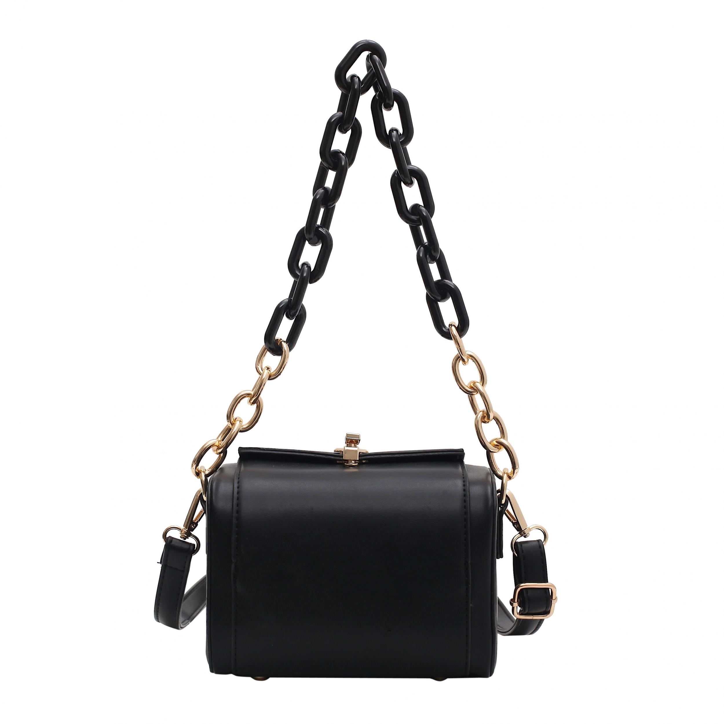 Mini PU Leather Crossbody Bag Chain Shoulder Handbag