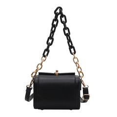 Mini PU Leather Crossbody Bag Chain Shoulder Handbag