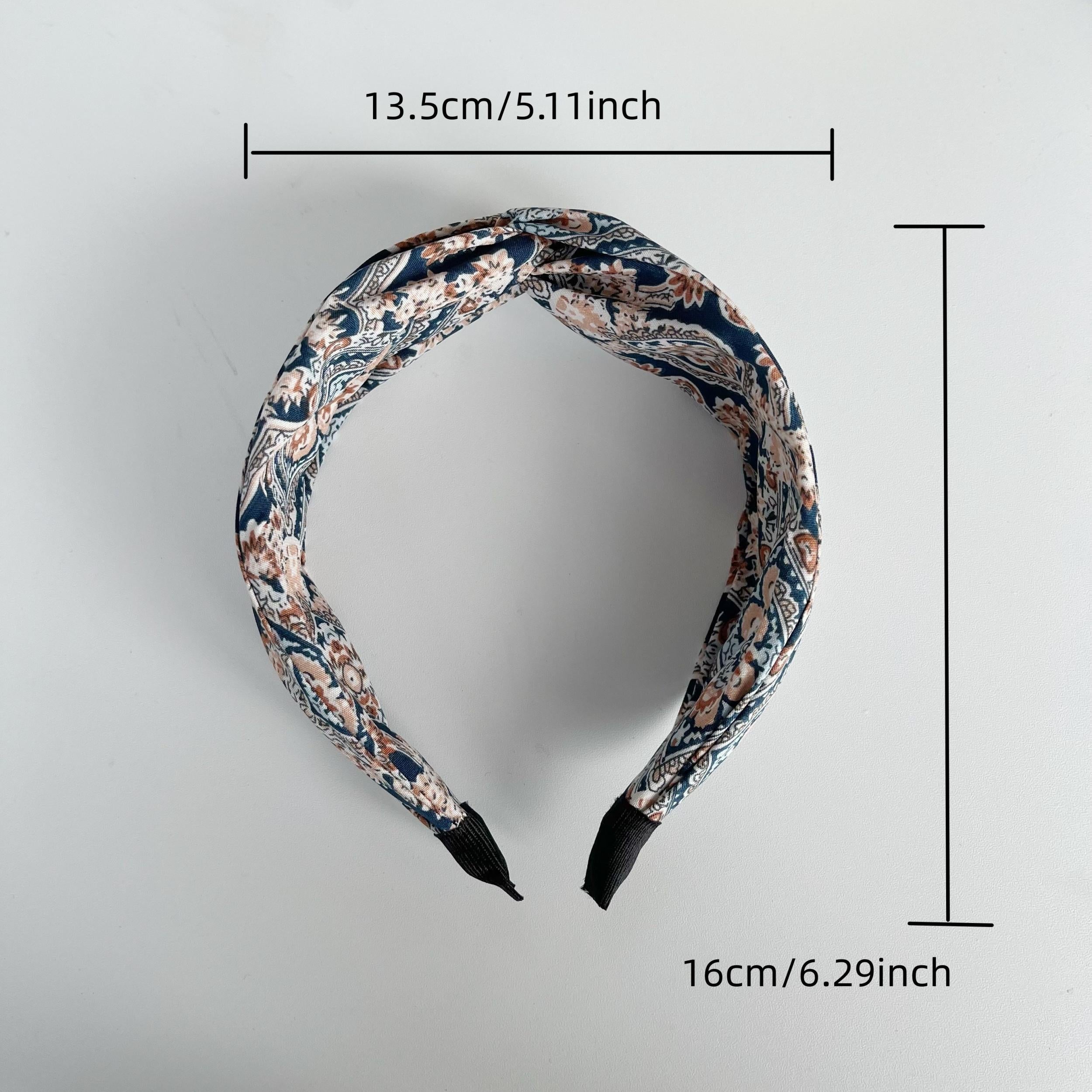 Boho Criss Cross Wide Headband for Women Girls