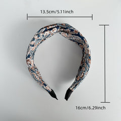 Boho Criss Cross Wide Headband for Women Girls