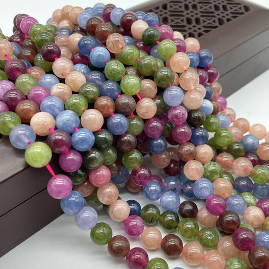 Tourmaline Loose Beads Candy Color Crystal Beads for Jewelry Making