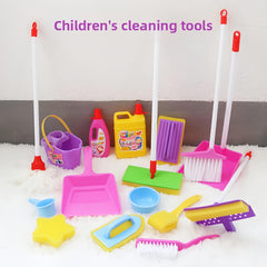 Kids Pretend Play Broom and Dustpan Set