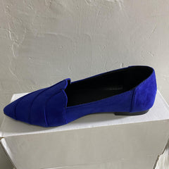 Women's Pointed Toe Flat Loafers Slip On Soft Sole Flat Shoes