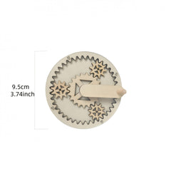 Wooden Fidget Gear Toy Kaleidoscope Wall Decor Sensory Learning DIY