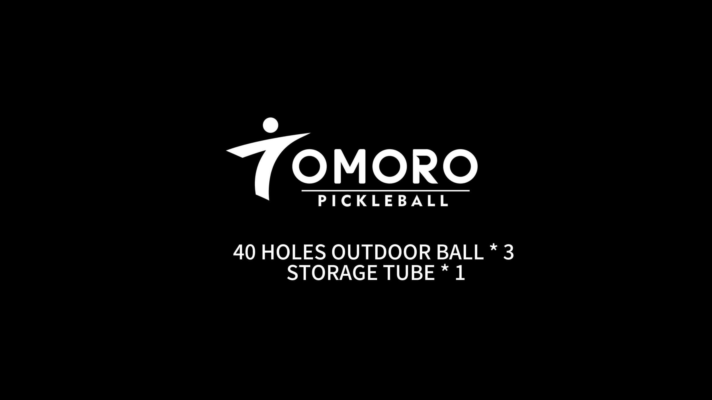 3pcs Outdoor Pickleball Balls 40 Holes For Training & Replacement