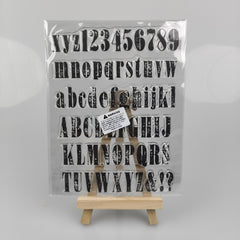 Alphabet Letters Clear Stamps for Scrapbooking DIY Greeting Card