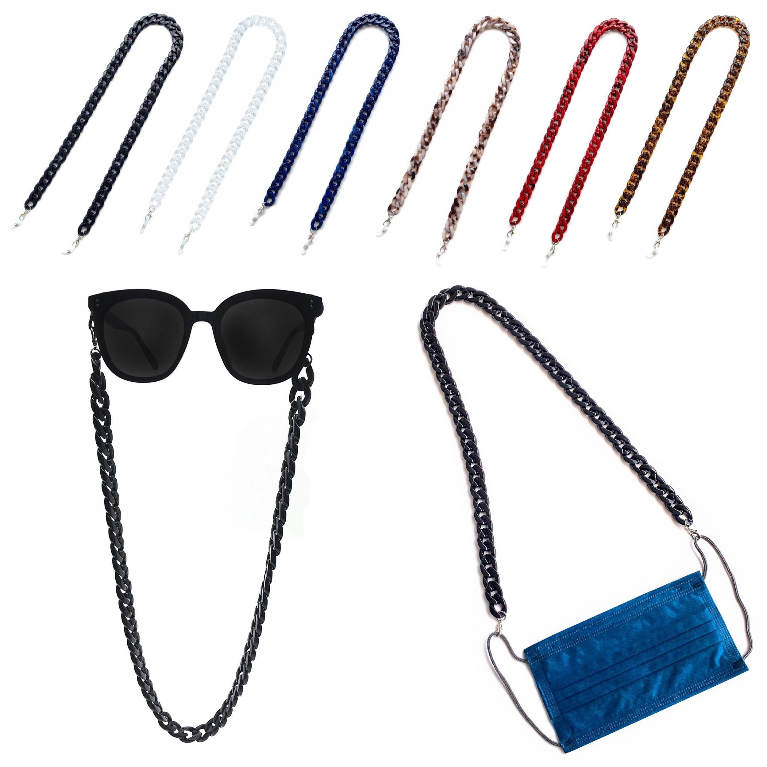 Acrylic Mask Lanyard Glasses Rope Non Slip Chain Necklace Accessories