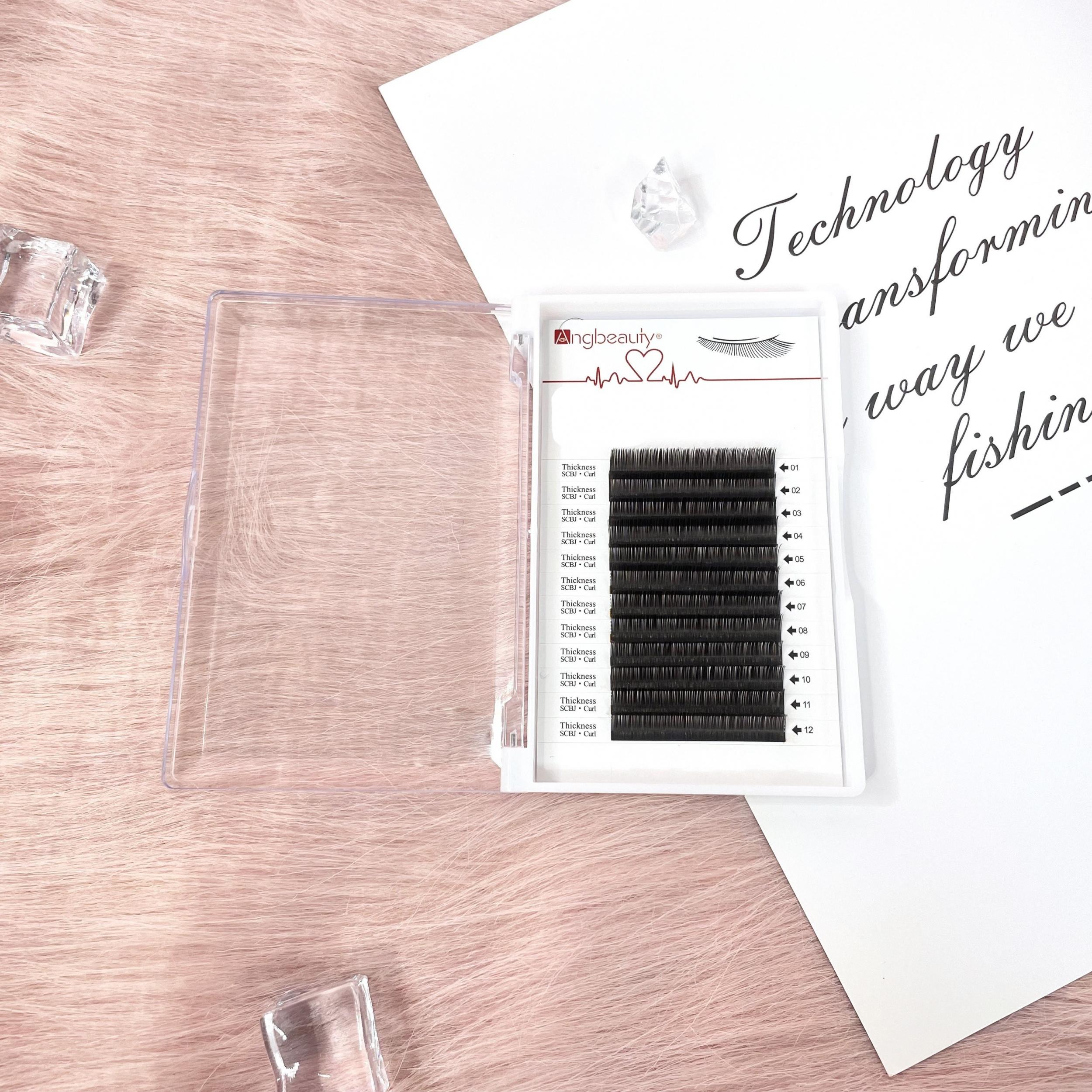 Single Eyelash Extensions 8 16mm Style Faux Lashes Set