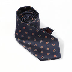 Vintage Square Pattern Tie For Men
