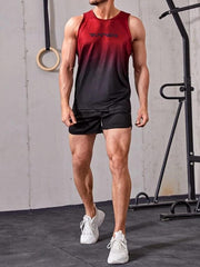 Men's Quick Dry Beach Shorts Solid Color Active Drawstring Fitness Gym Shorts