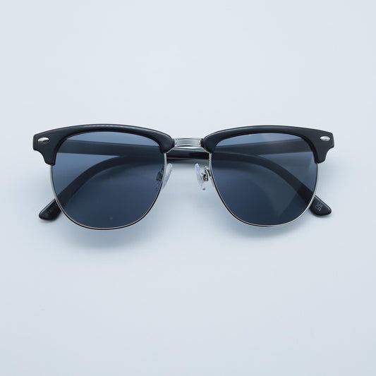 Rivet Square Sunglasses Mirrored UV400 Sun Shades + Case