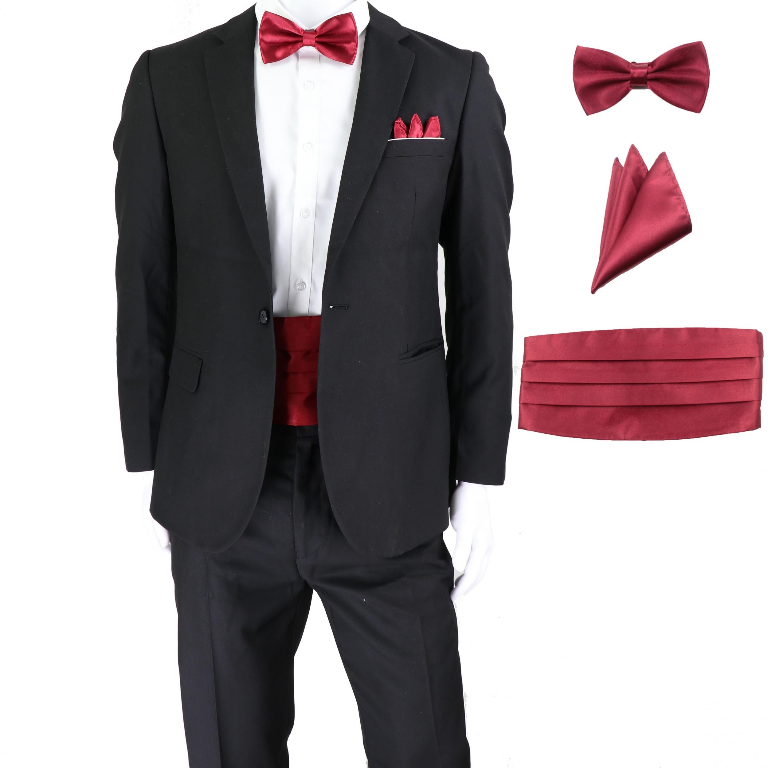 3pcs Girdle Bow Tie Pocket Squares Set