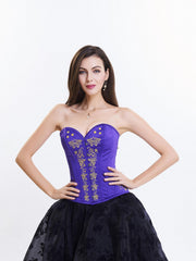 Gothic Court Style Waist Corset Lace Floral Shapewear