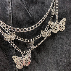 Butterfly Charm Tassel Chain for Pants Decoration