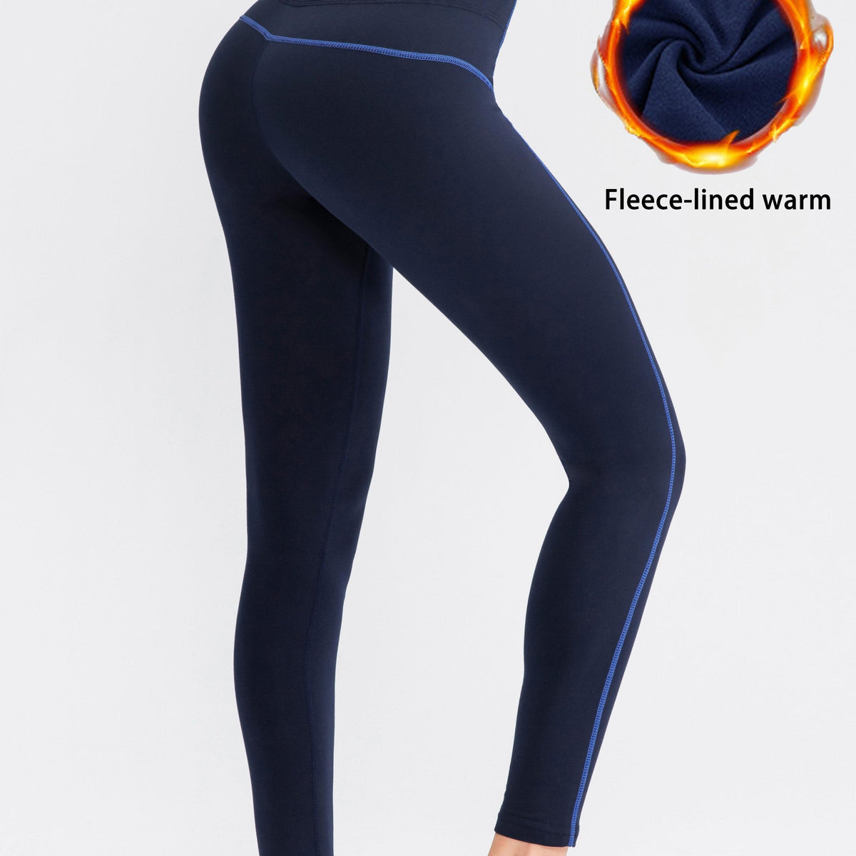 High Waist Fleece Liner Yoga Pants Slimming Leggings