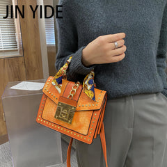 Square Bag PU Leather Women's Handbag Chain Shoulder M