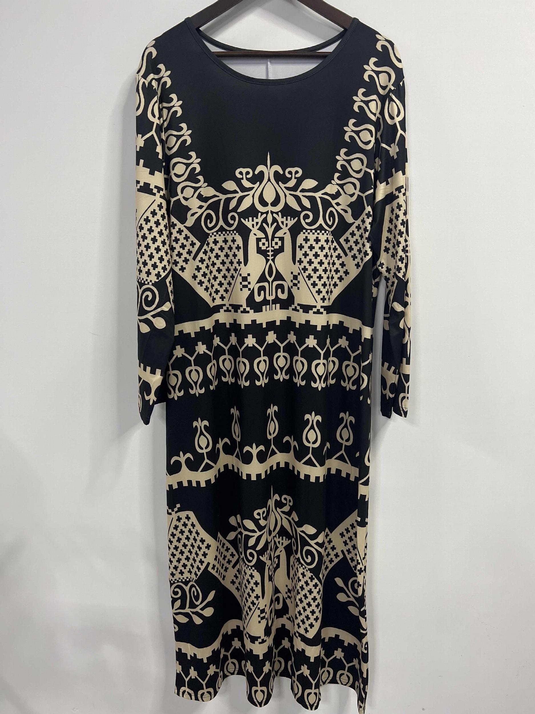  Boho Dress Women's Plus Tribal Print Maxi Dress
