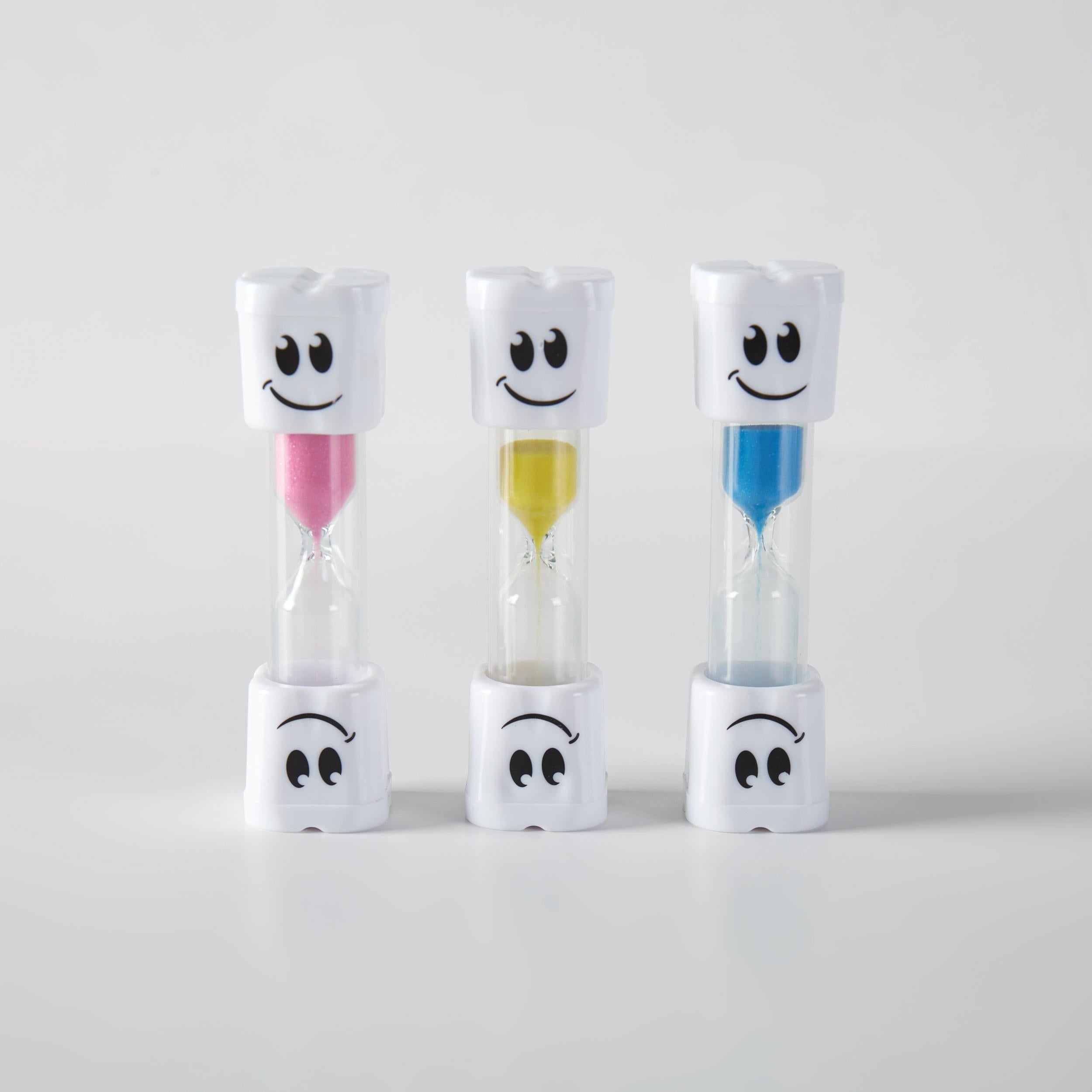 6 Pack Smiley Face Hourglass Timer Student Swimming Timer