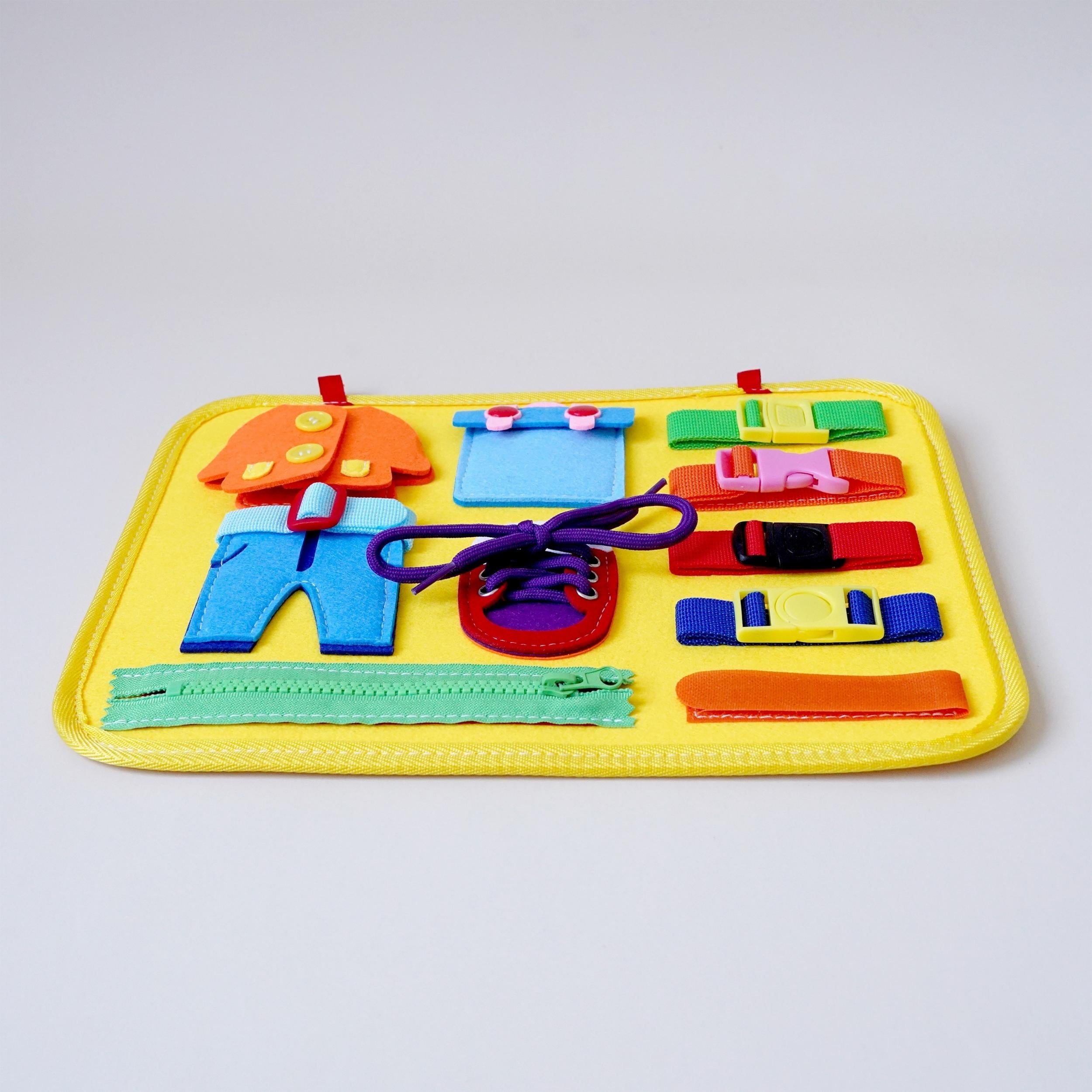 11pcs Montessori Busy Board Toy for 1-4 Year Olds - Educational Travel Toys